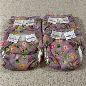 ✨ NWT 4 Bumkins AIO Cloth Diapers All-in-Ones Small